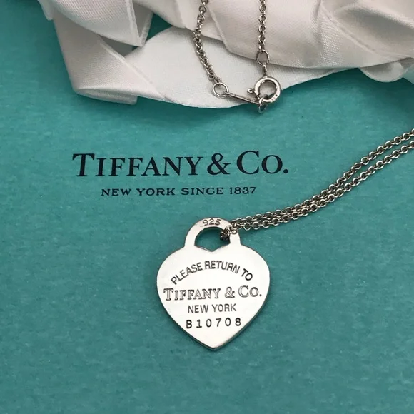 Tiffany RTT heart tag with serial number